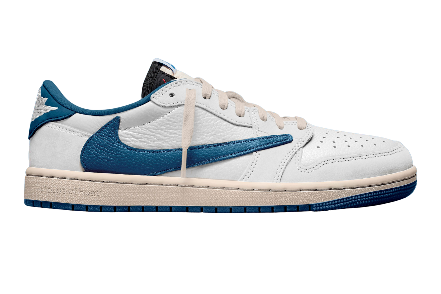 Jordan 1 Retro Low OG SP Fragment x Travis Scott Sail Military Blue (Pre-Order | Versand 4-14 Werktage)